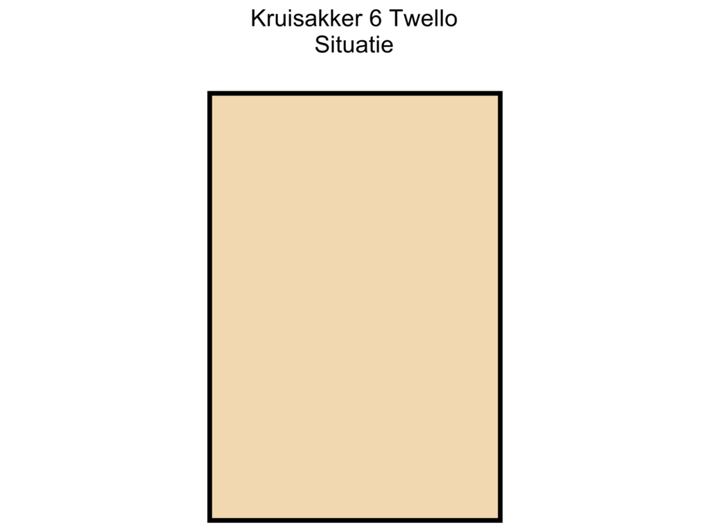 View floorplan of Begane grond tuin of Kruisakkerweg 6