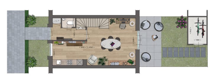 Foto 4 van Eindwoningen Blok A B C D (Bouwnr. 5)