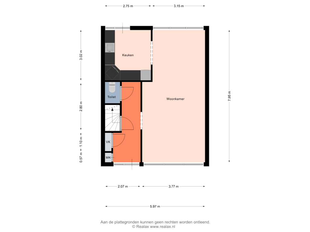 Bekijk plattegrond van Begane grond van Saenredamlaan 9