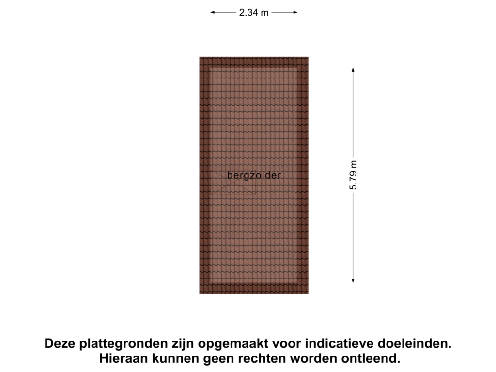 View floorplan of Zolder of Vrouwenlaan-achter 7