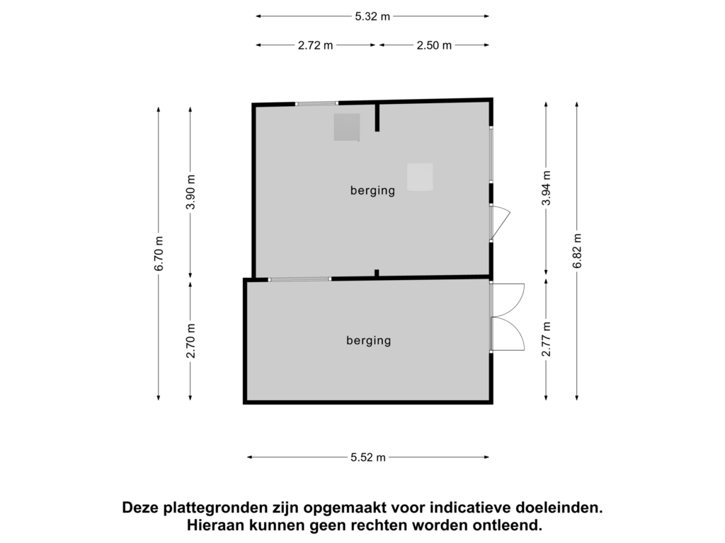 View floorplan of Berging of Vrouwenlaan-achter 7