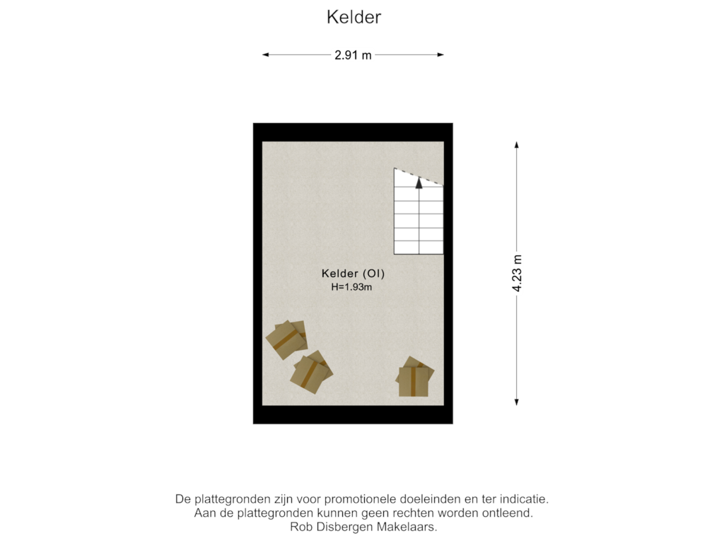 Bekijk plattegrond van Kelder van Driehuizerweg 332