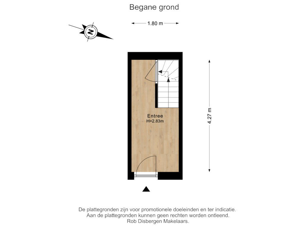 Bekijk plattegrond van Begane grond van Driehuizerweg 332