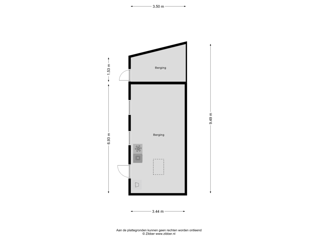 Bekijk plattegrond van Berging van Blockmekerstraat 59-A