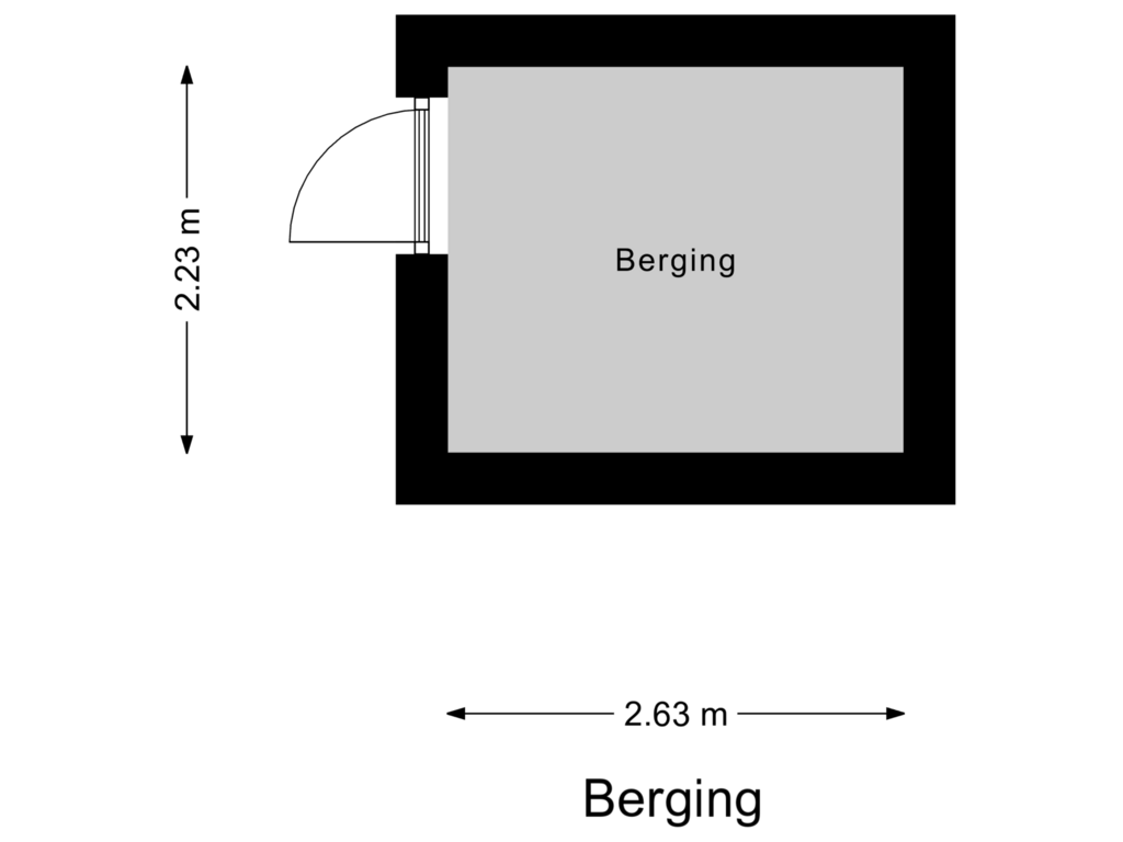 Bekijk plattegrond van Berging van Prof. Meijerslaan 34