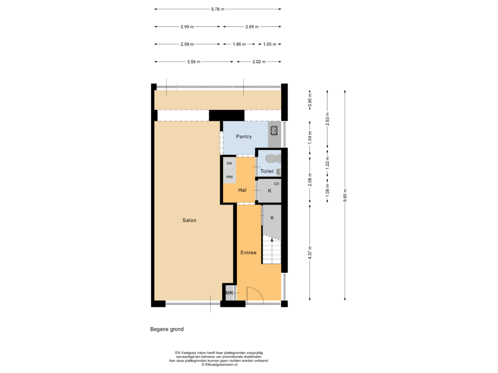 View floorplan of Begane grond of Panneroodstraat 330