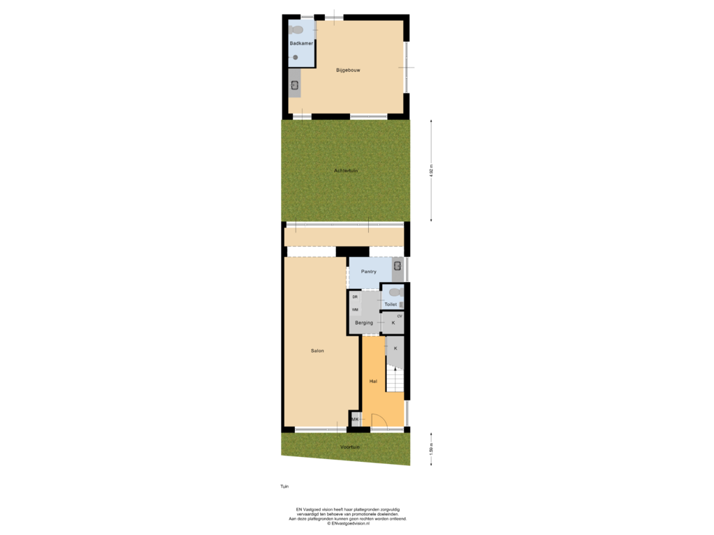 View floorplan of Tuin of Panneroodstraat 330