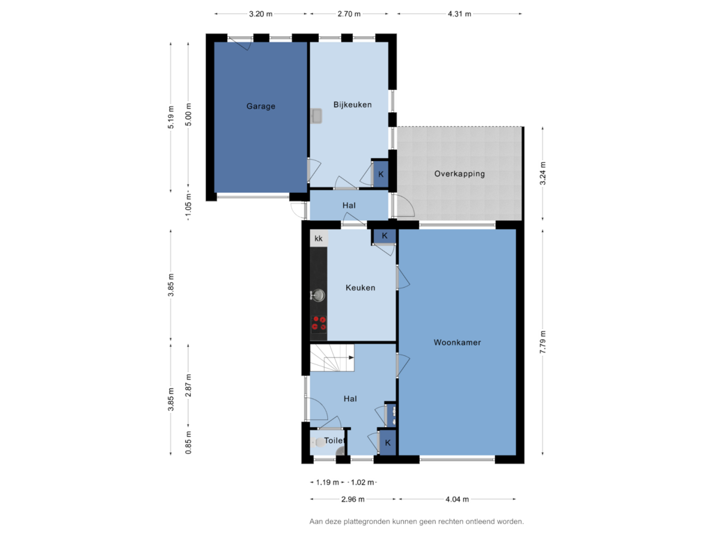 Bekijk plattegrond van Begane Grond van van Acchgelstraat 3