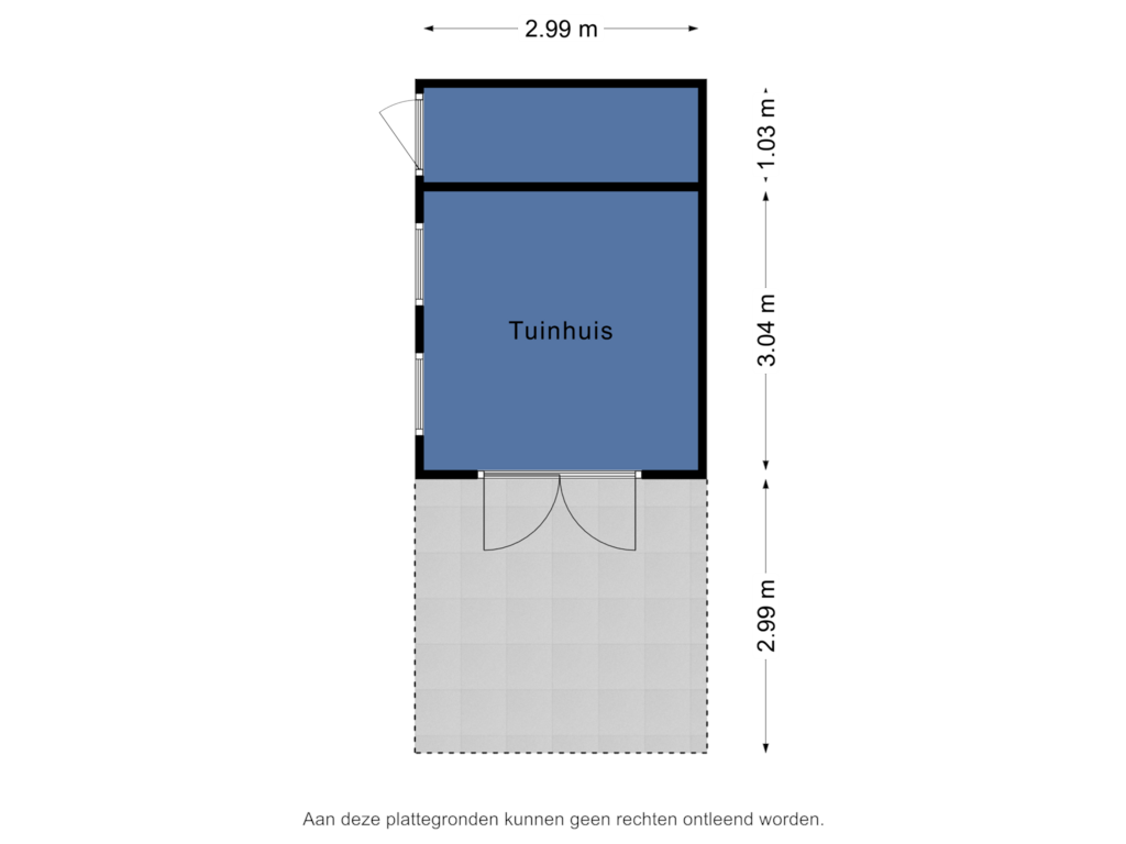 Bekijk plattegrond van Tuinhuis van van Acchgelstraat 3