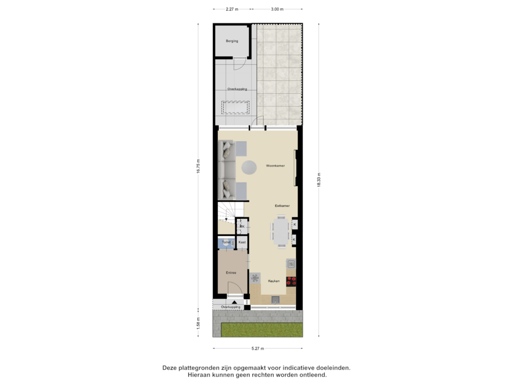 Bekijk plattegrond van Begane Grond _Tuin van Linnaeusstraat 108