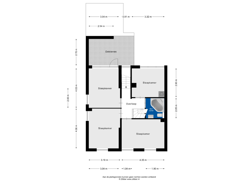 Bekijk plattegrond van Eerste verdieping van Kwartelstraat 24