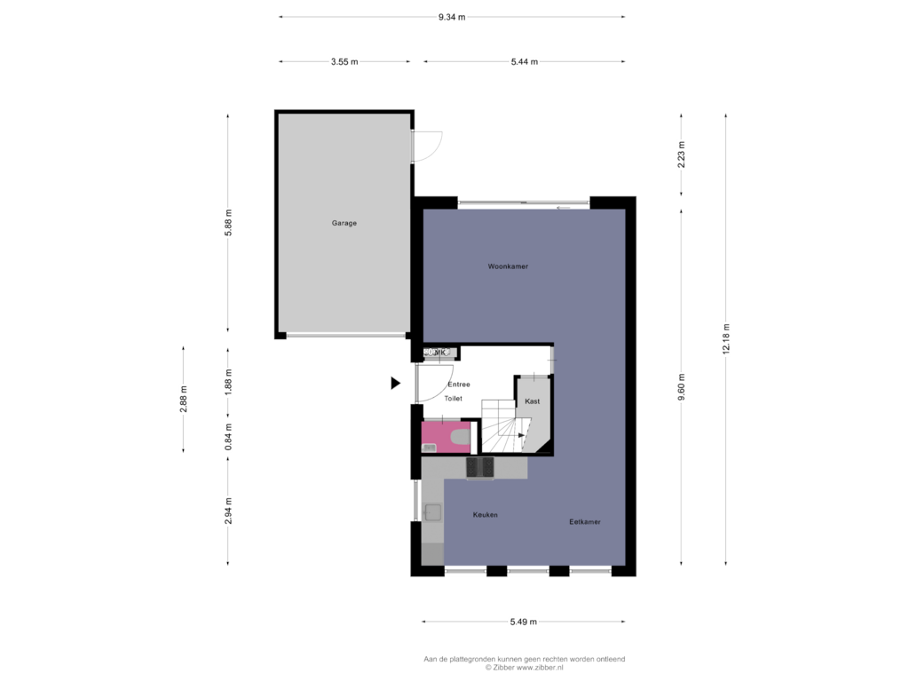 Bekijk plattegrond van Benage Grond van Rabouw 17