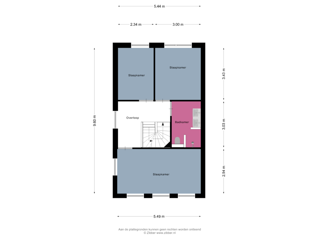 Bekijk plattegrond van Eerste Verdieping van Rabouw 17