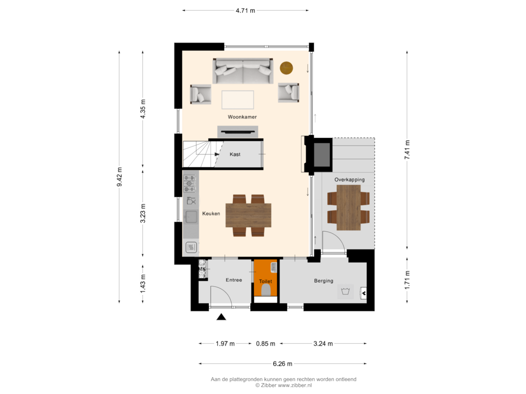 Bekijk plattegrond van Begane Grond van Buitenhof de Leistert 344