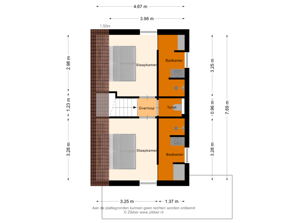 Bekijk plattegrond van Eerste Verdieping van Buitenhof de Leistert 344