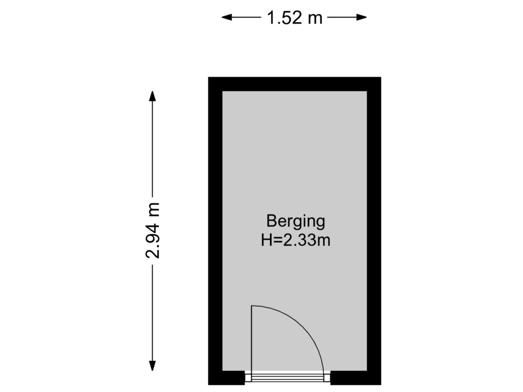 View floorplan of Berging of Jan Pettersonstraat 94