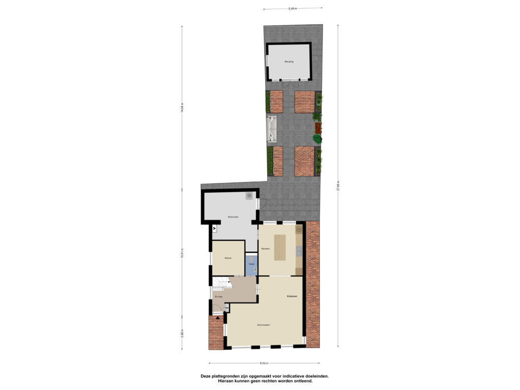 Bekijk plattegrond van Begane Grond  Tuin van 's-Molenaarsweg 13