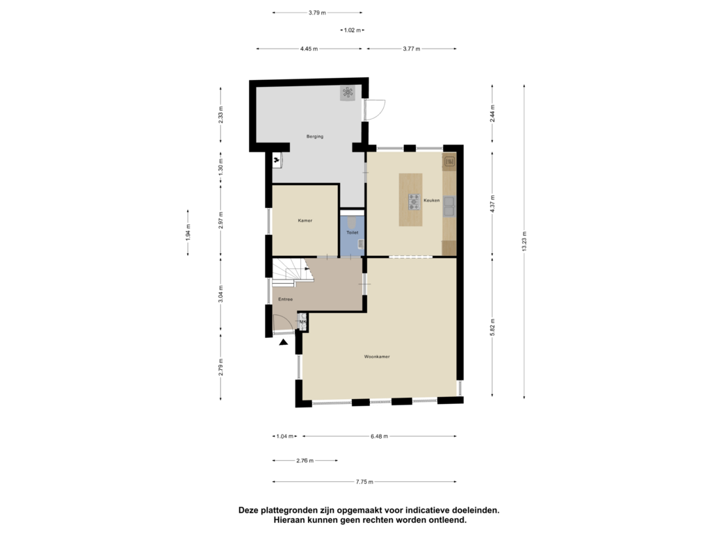 Bekijk plattegrond van Begane Grond van 's-Molenaarsweg 13