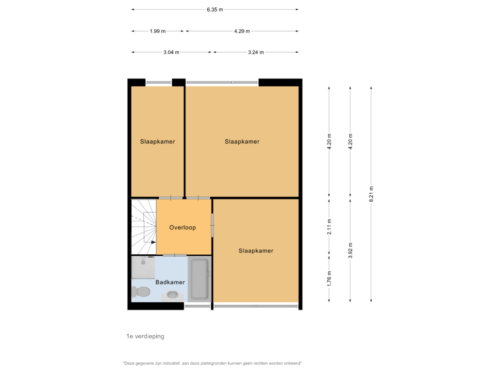 Bekijk plattegrond van 1e verdieping van Tamis Weer 5