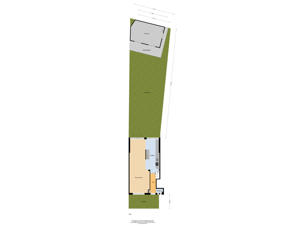 View floorplan of Tuin of Goossen de Witstraat 9