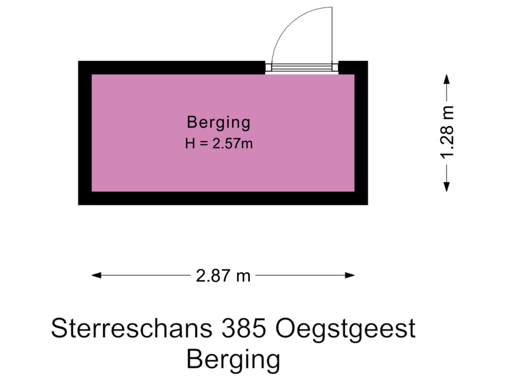 Bekijk plattegrond van Berging van Sterreschans 385