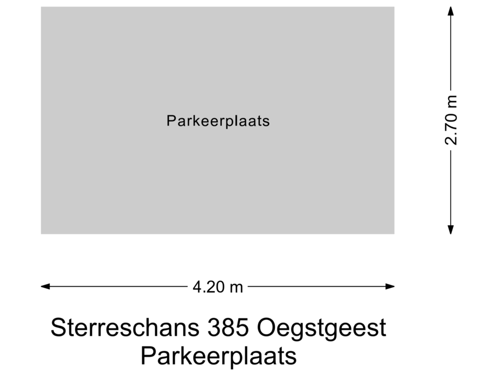 Bekijk plattegrond van Parkeerplaats van Sterreschans 385