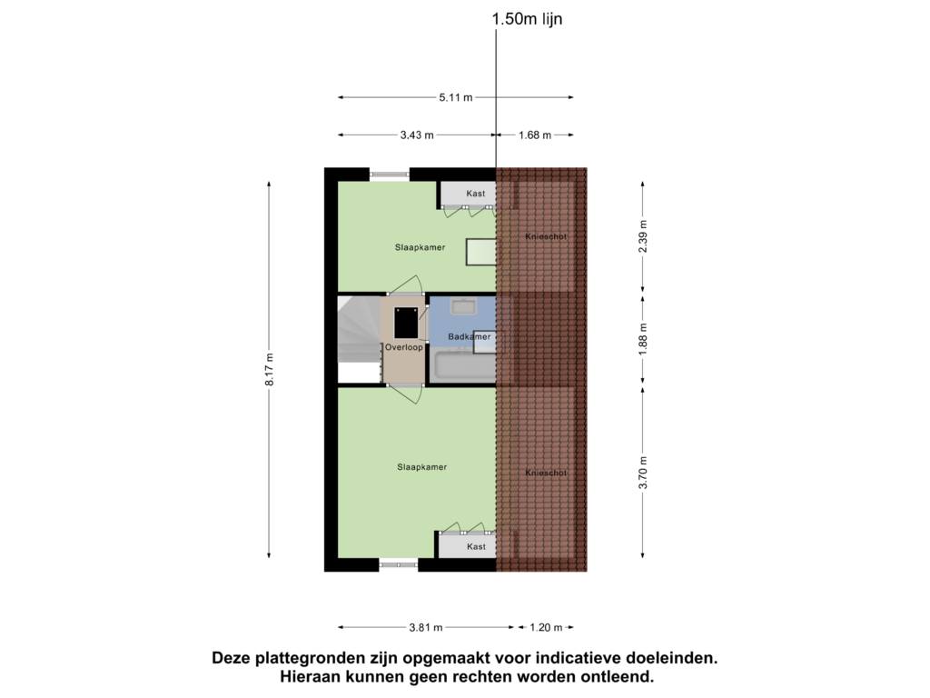 View floorplan of Eerste Verdieping of Hameie 19