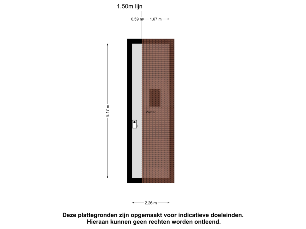 View floorplan of Zolder of Hameie 19