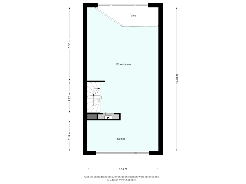 View floorplan of Eerste Verdieping of Serenade 17