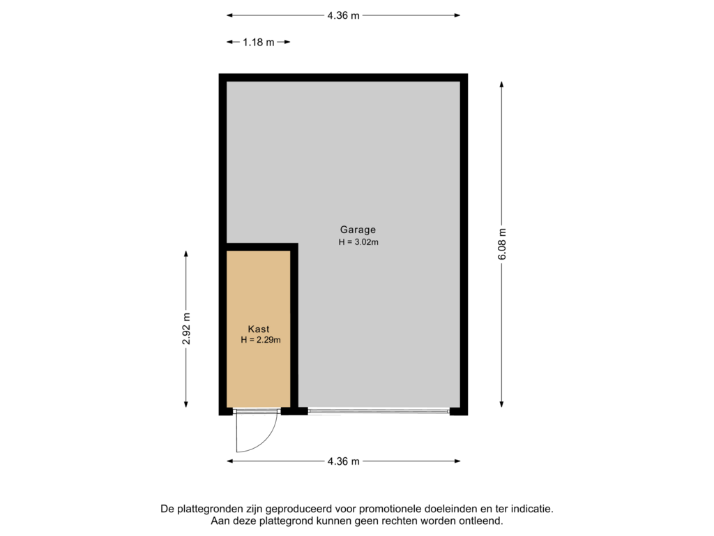 Bekijk plattegrond van Garage van Zorge'sweg 1