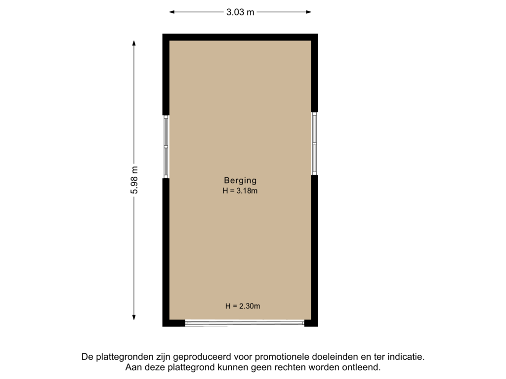 Bekijk plattegrond van Berging 2 van Zorge'sweg 1