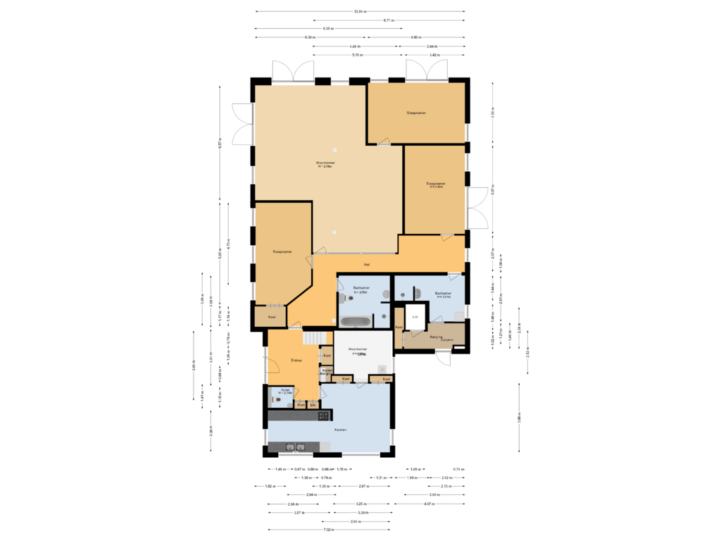 Bekijk plattegrond van Begane grond van Schansdijk 3