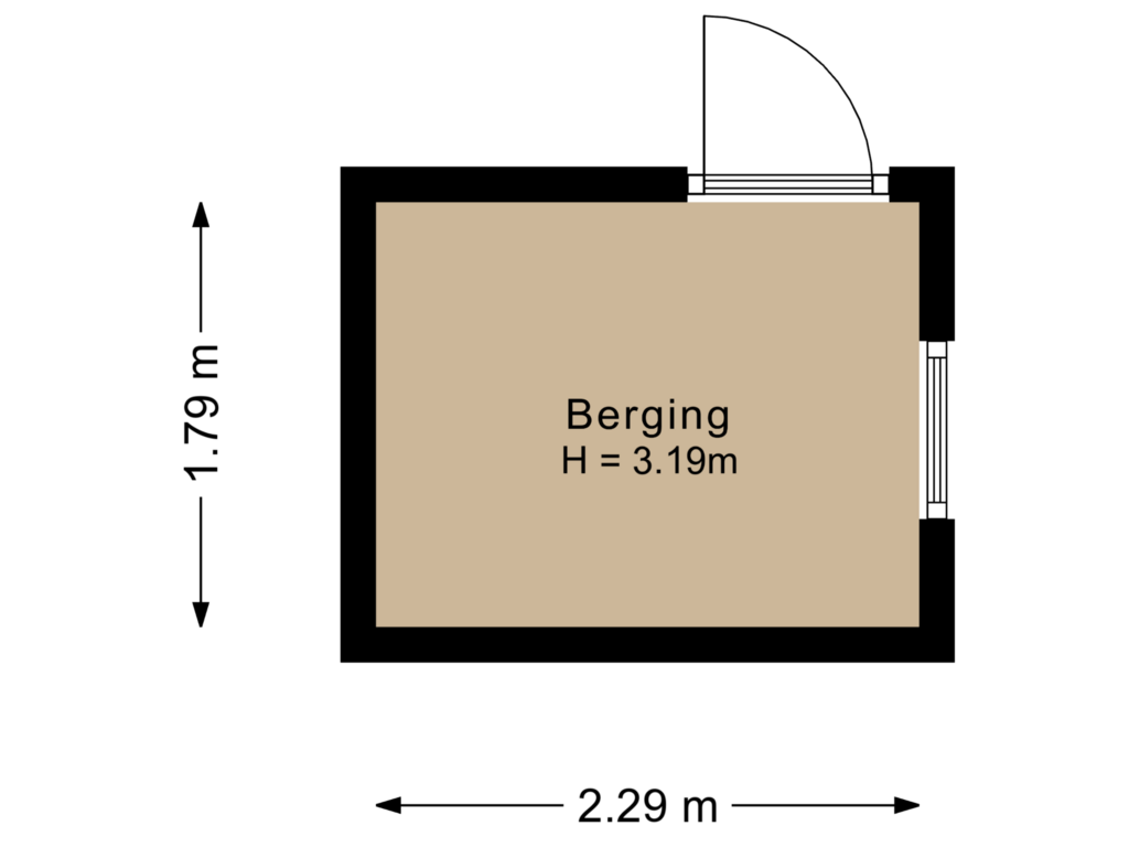 Bekijk plattegrond van Berging 1 van Schansdijk 3