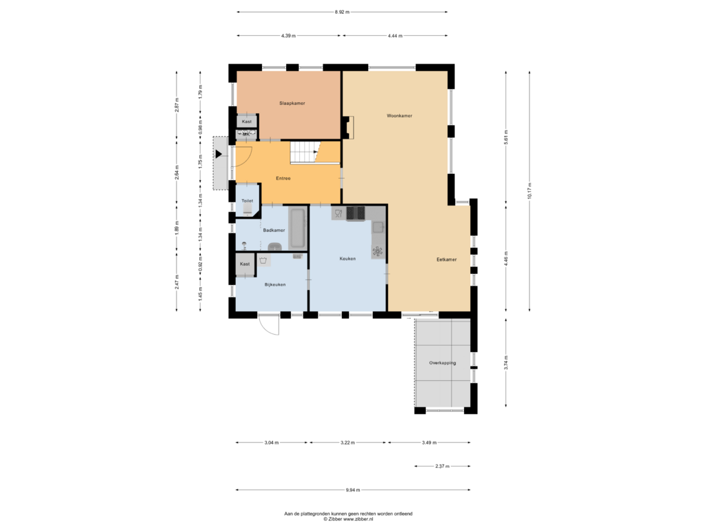 Bekijk plattegrond van Begane grond van Nieuwe Voorthuizerweg 11