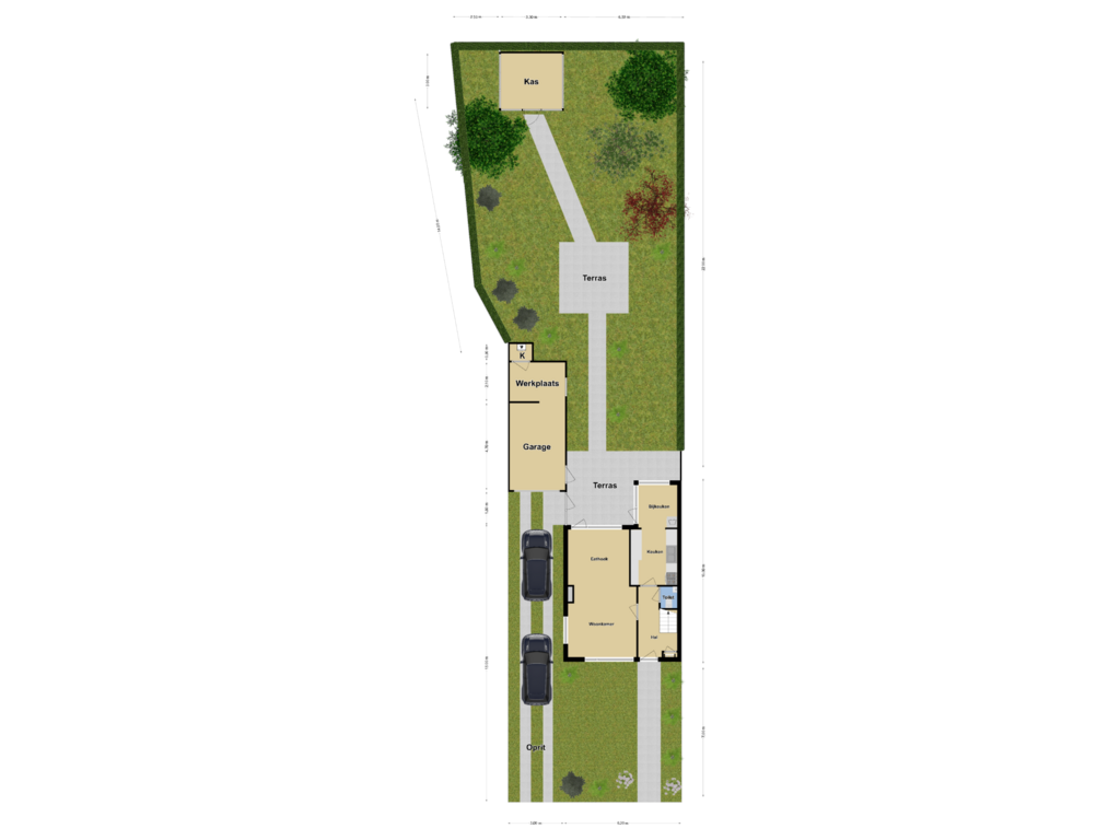 Bekijk plattegrond van Tuinindeling van Midden-Eng 55