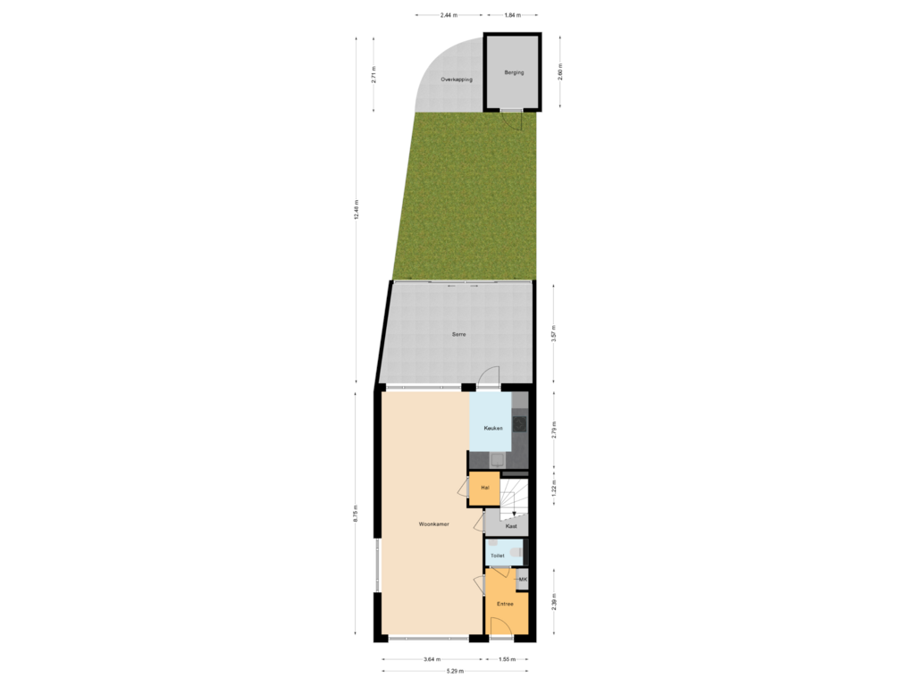 Bekijk plattegrond van Situatie van Klaverweide 14