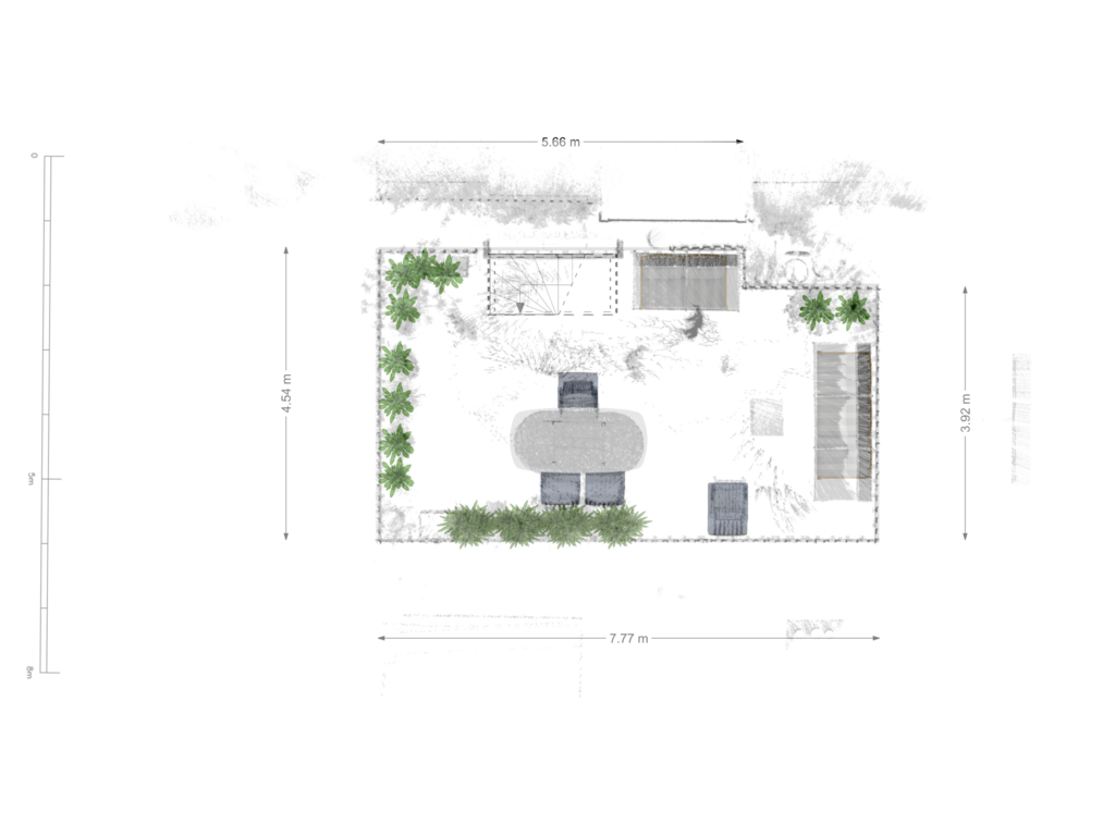 Bekijk plattegrond van Dakterras van Van Breestraat 181-2