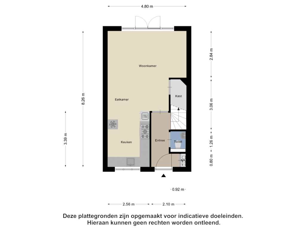 Bekijk plattegrond van Begane Grond van Broederwal 259