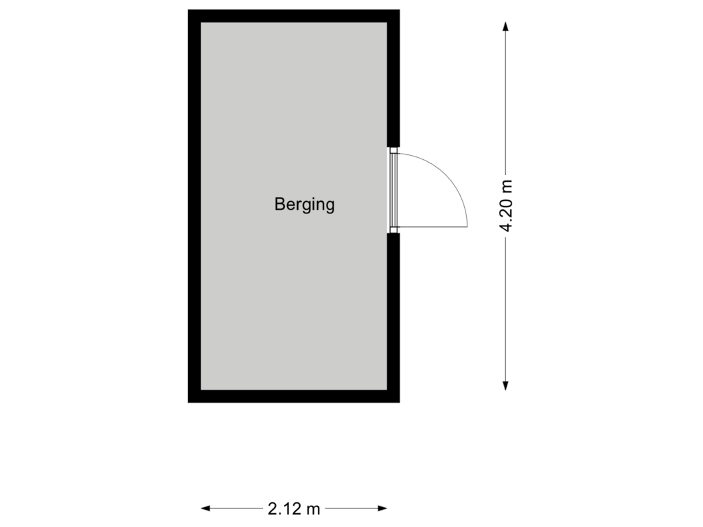 Bekijk plattegrond van Berging van Karel de Grotelaan 142