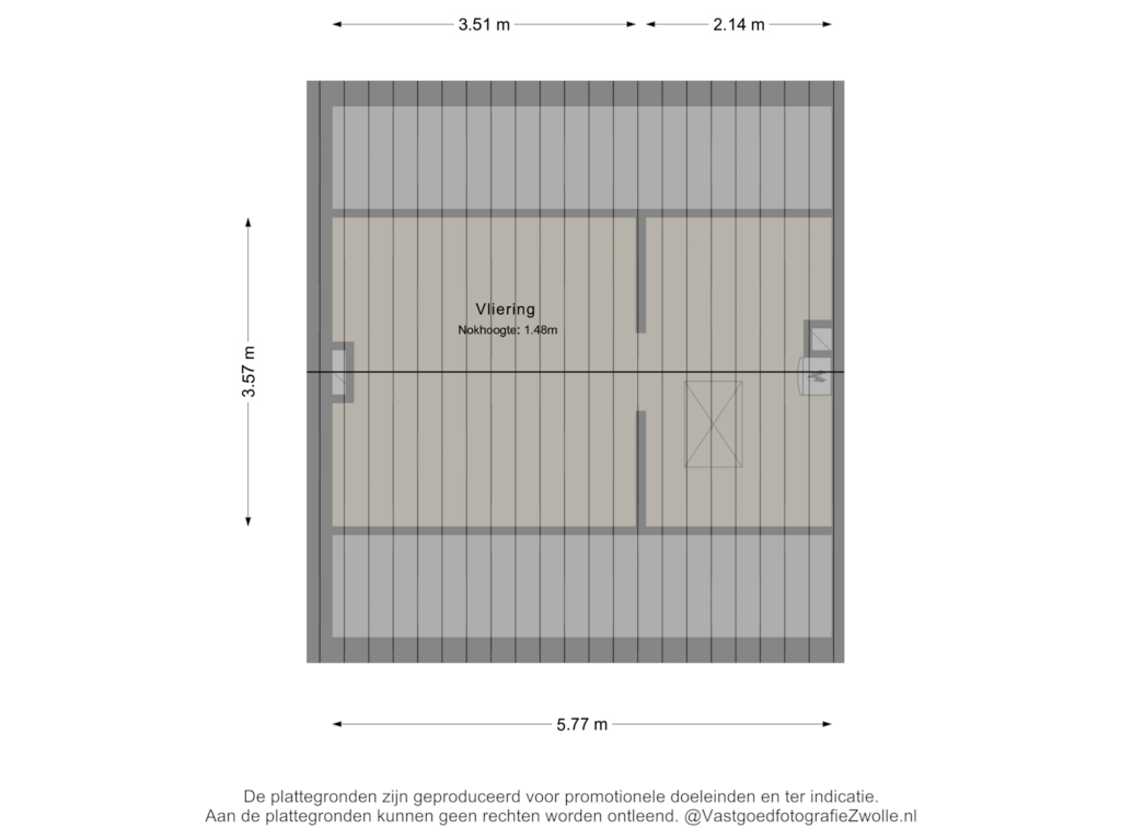 Bekijk plattegrond van 2e verdieping van Larixstraat 26