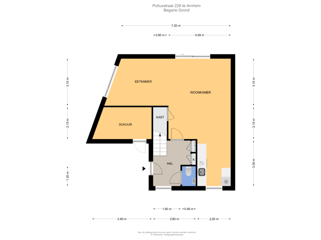 View floorplan of Begane Grond of Polluxstraat 228