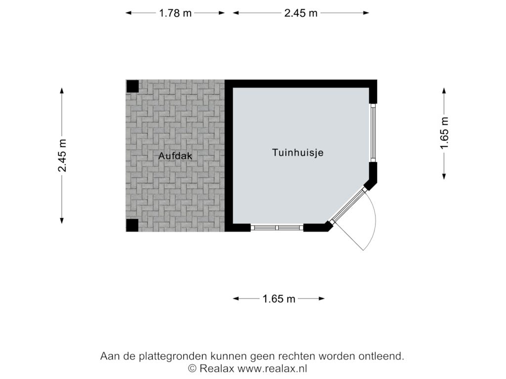 View floorplan of Tuinhuisje of De Mast 10