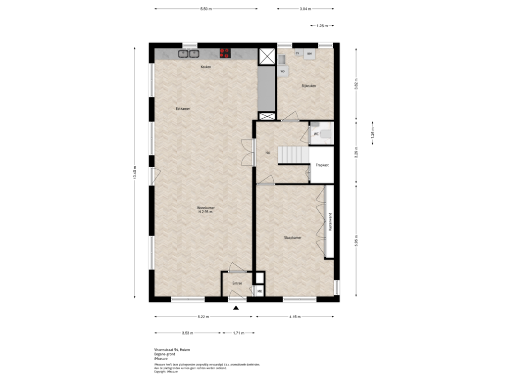 View floorplan of Begane-grond of Vissersstraat 94