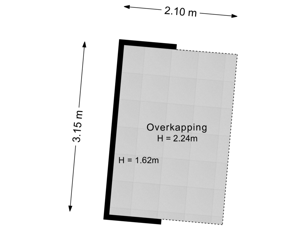 Bekijk plattegrond van Overkapping van Jasmijn 14