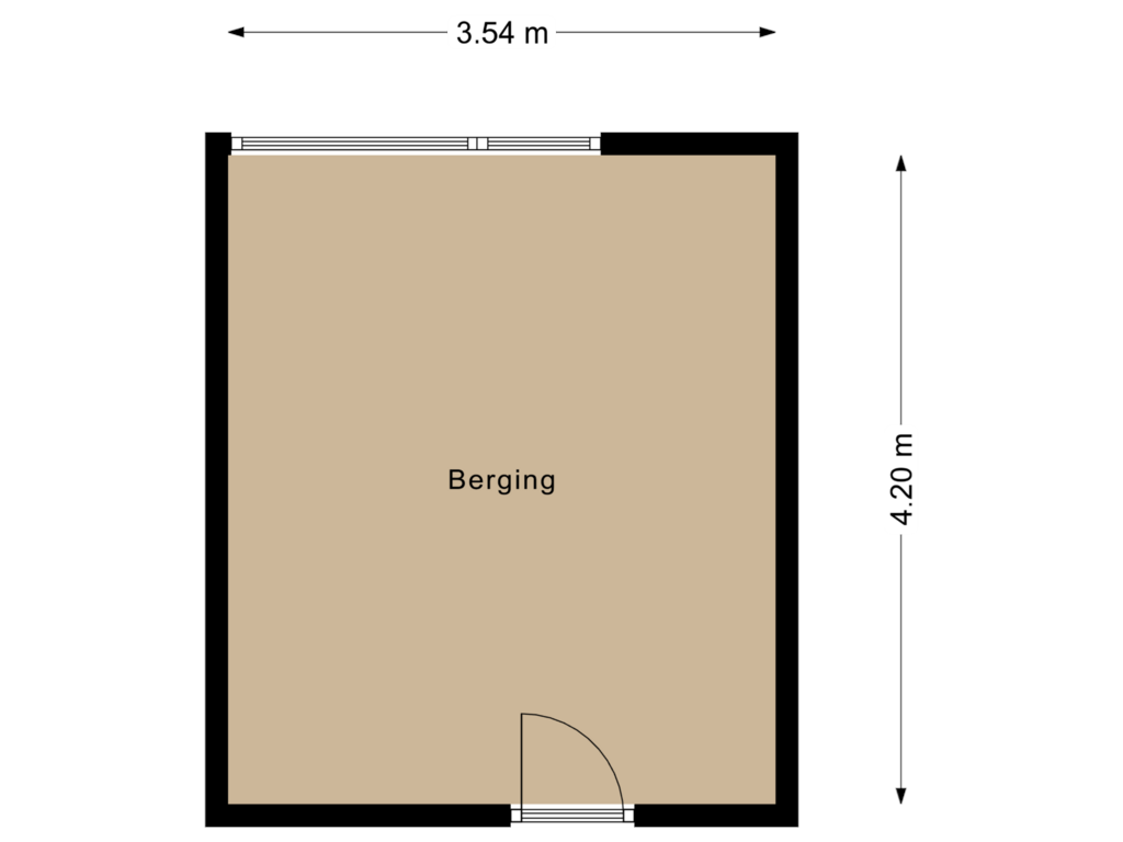 Bekijk plattegrond van Berging van Eburonenstraat 73