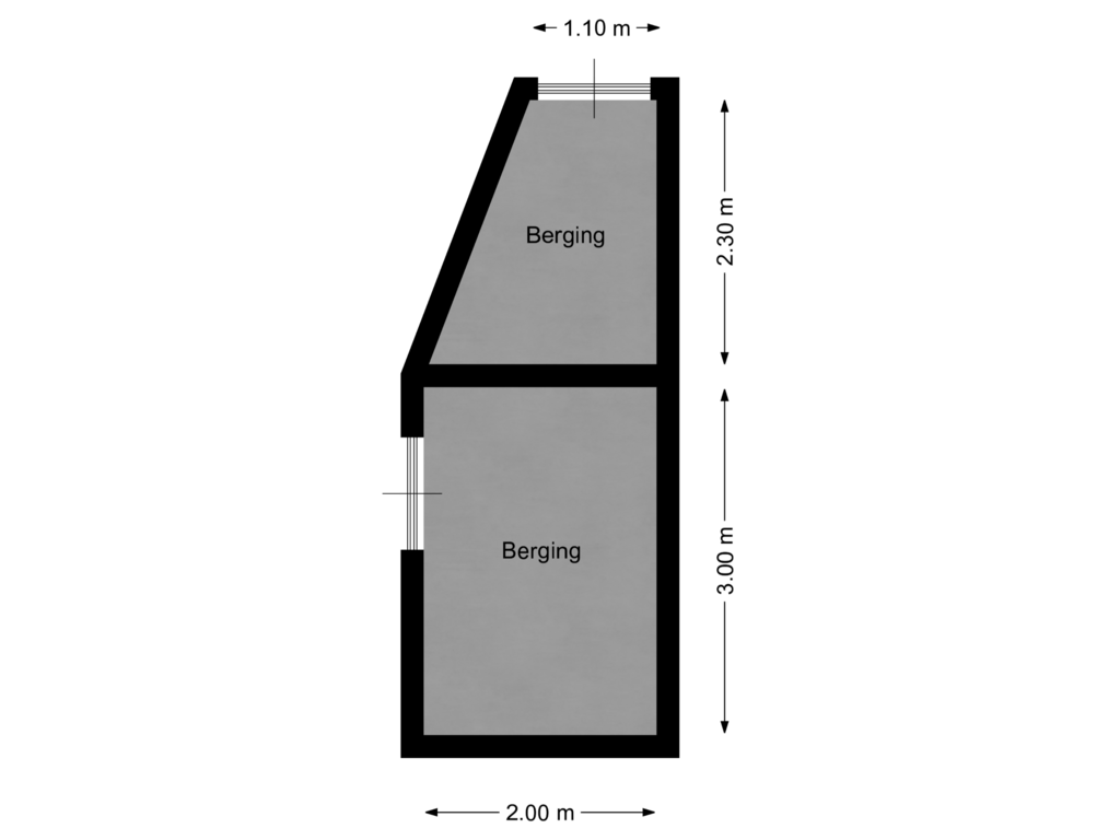 Bekijk plattegrond van Tuinberging van Sanderboutlaan 36