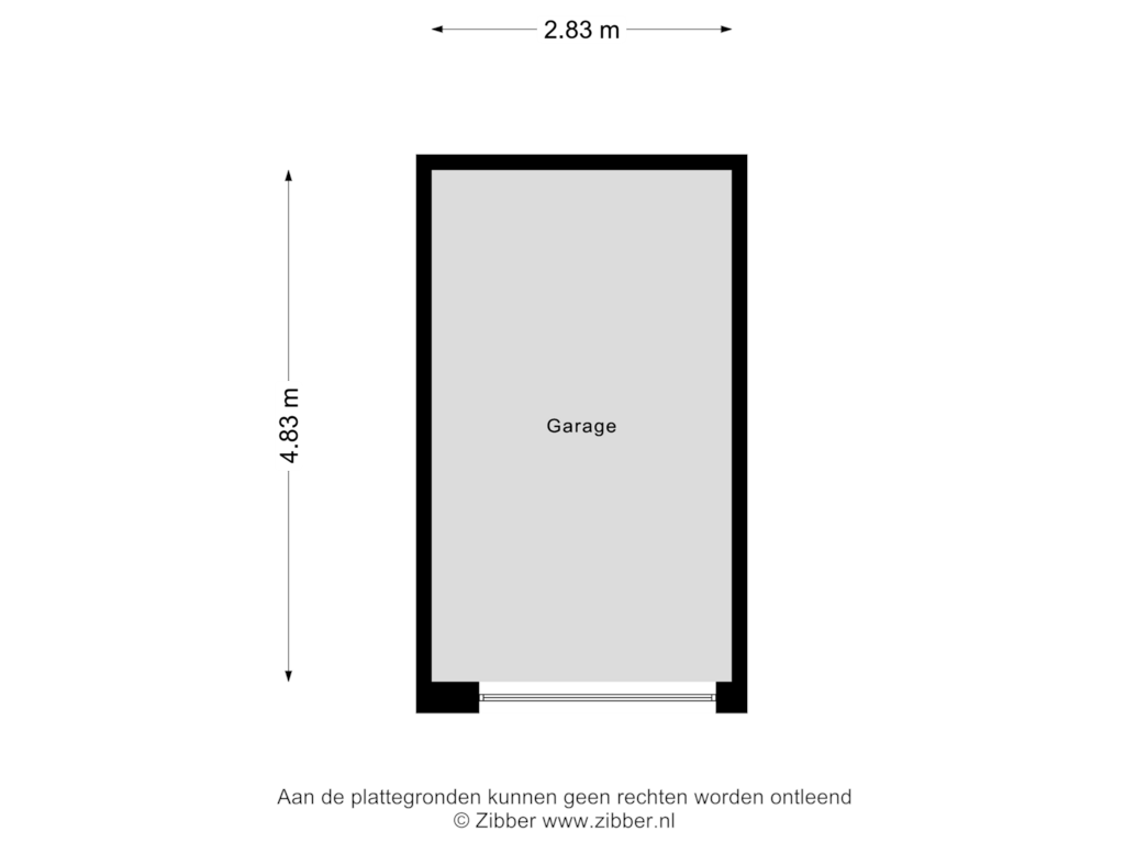 Bekijk plattegrond van Garage van Hartkampweg 15