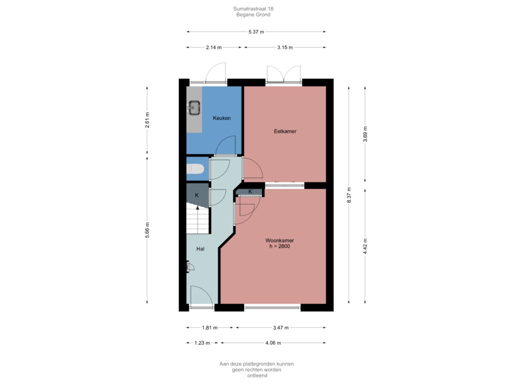 Bekijk plattegrond van Begane Grond van Sumatrastraat 18