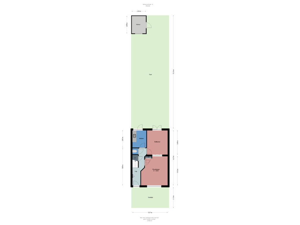 Bekijk plattegrond van Situatie van Sumatrastraat 18