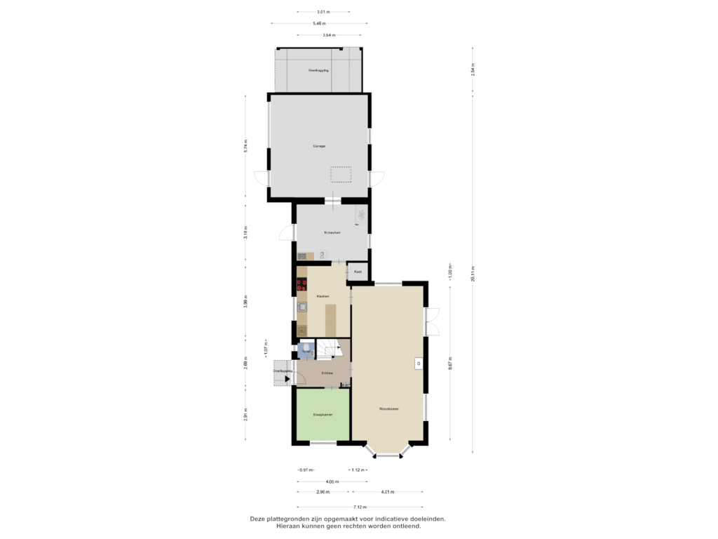 View floorplan of Begane Grond of Hessenweg 261